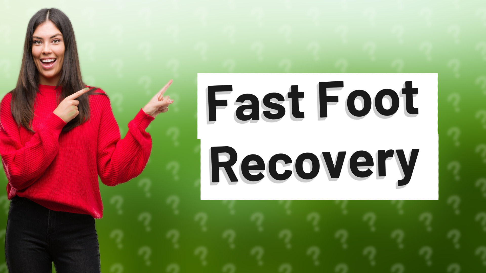 Fast Foot Recovery