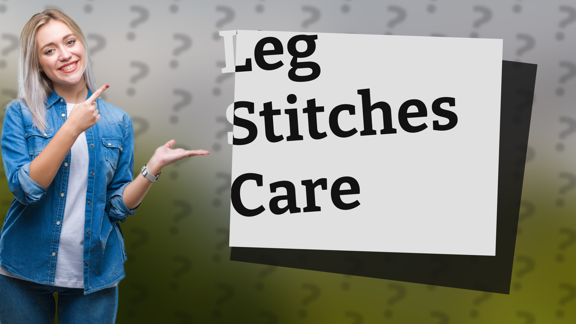 Leg Stitches Care