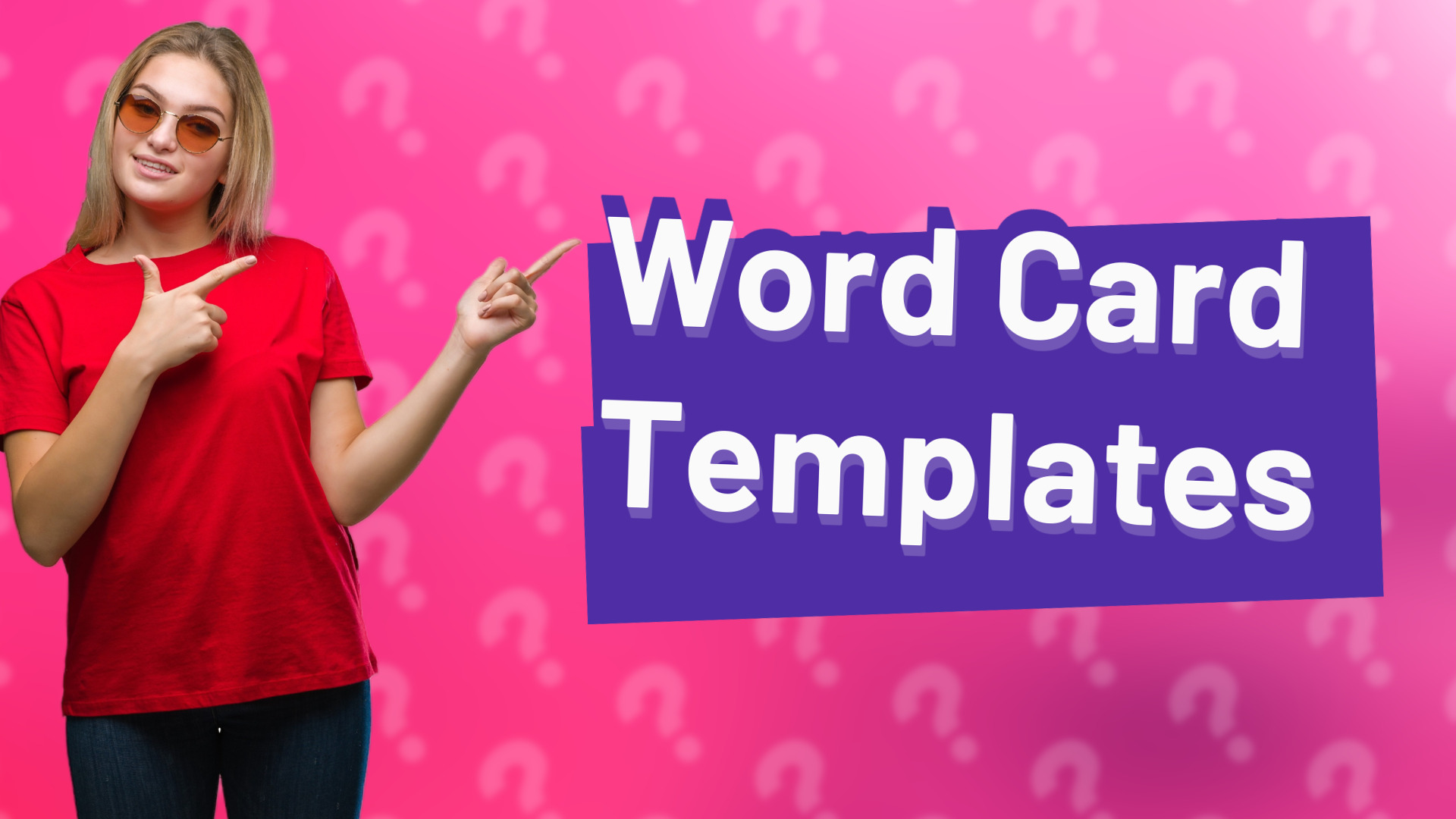 Word Card Templates