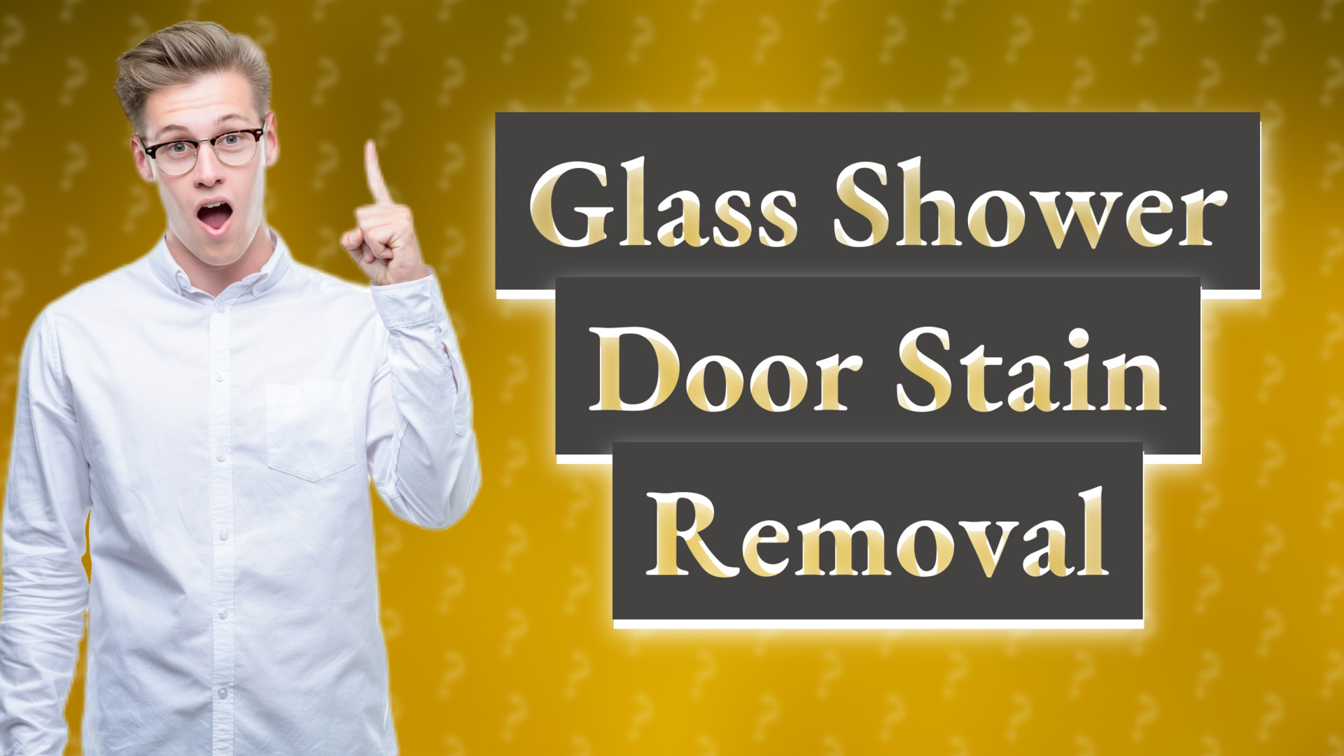 Glass Shower Door Stain Removal