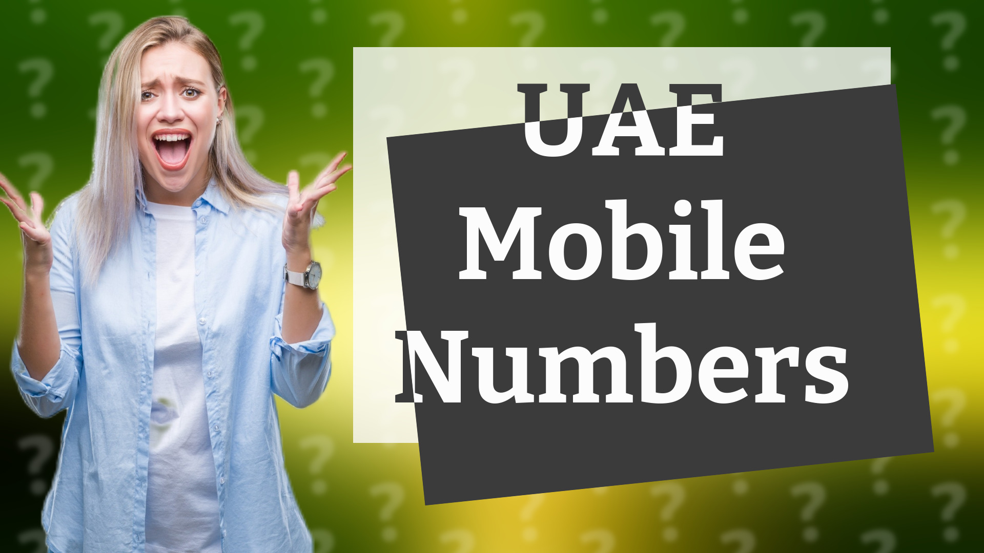 UAE Mobile Numbers