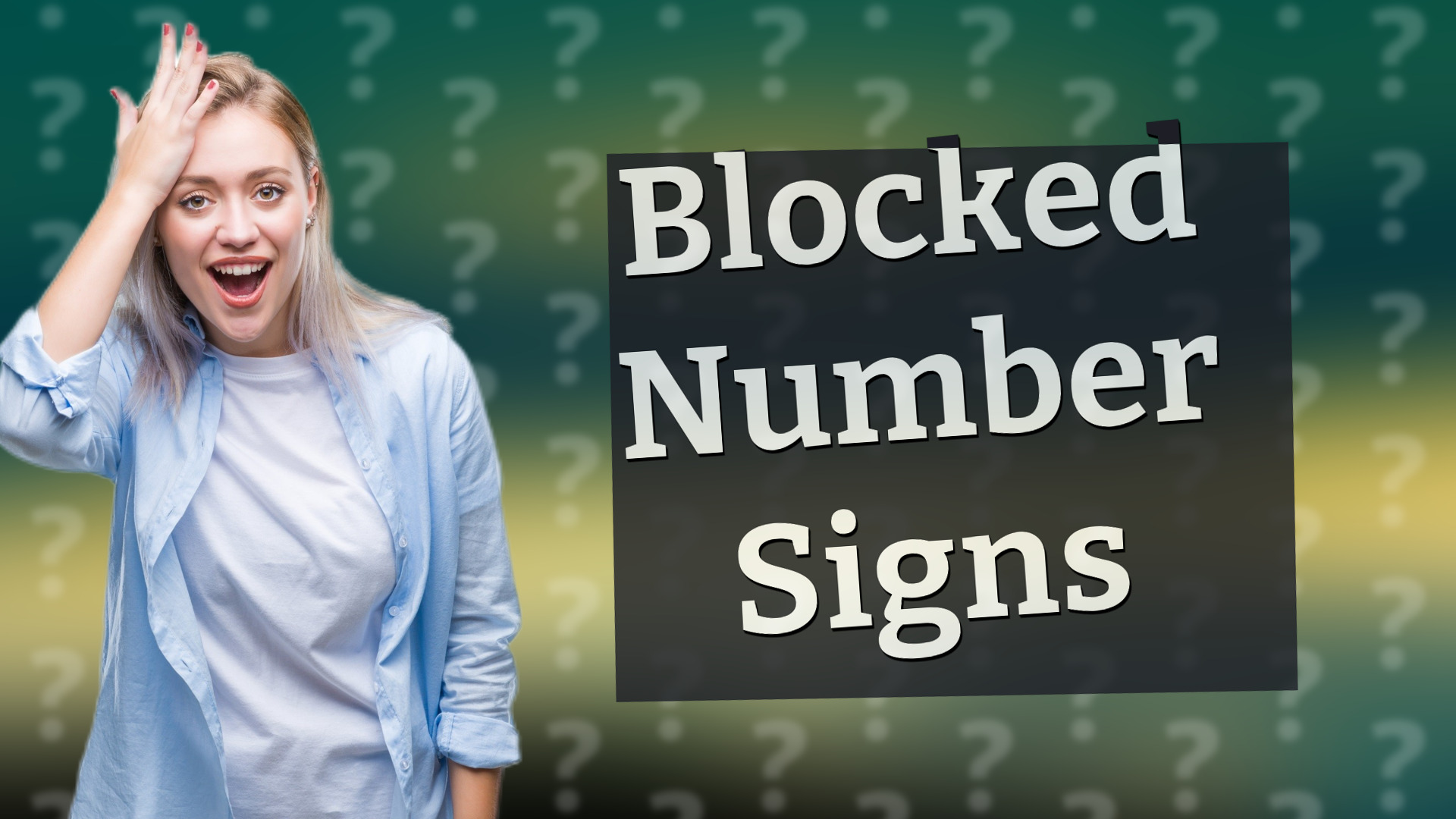 Blocked Number Signs