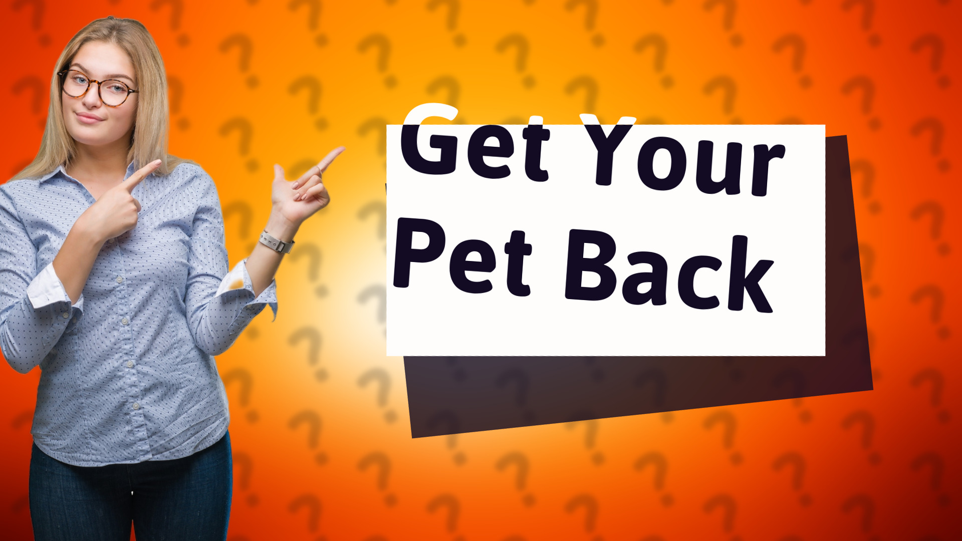 Get Your Pet Back