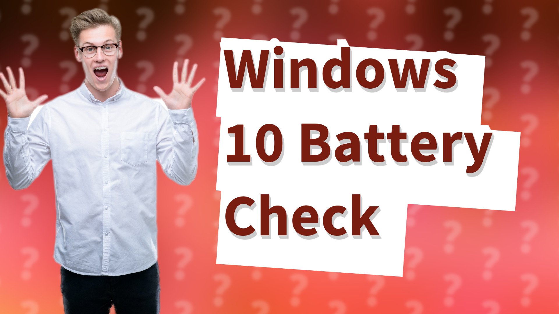 Windows 10 Battery Check
