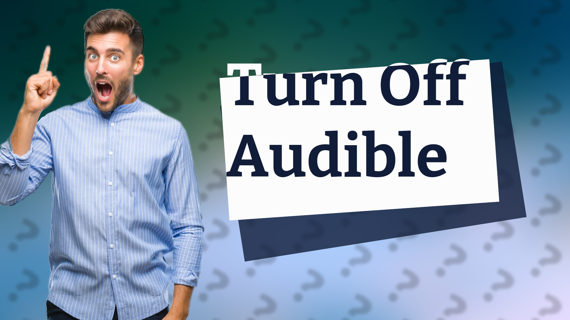 Turn Off Audible
