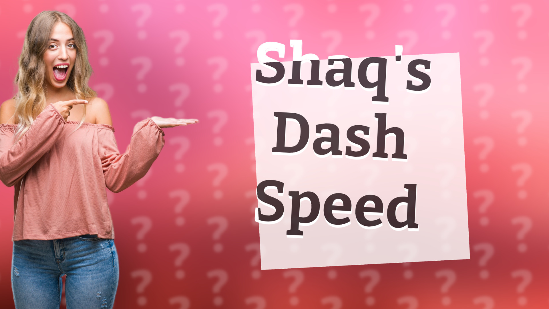 Shaq's Dash Speed