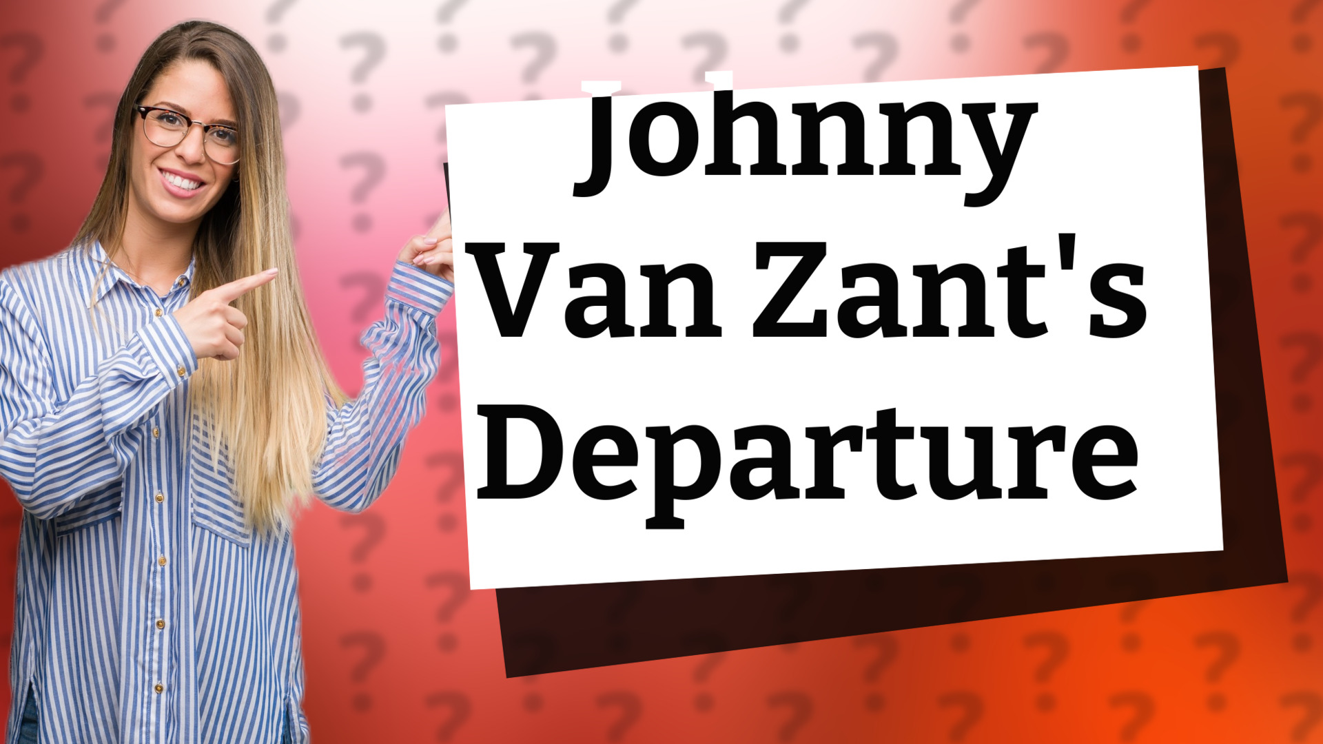 Johnny Van Zant's Departure