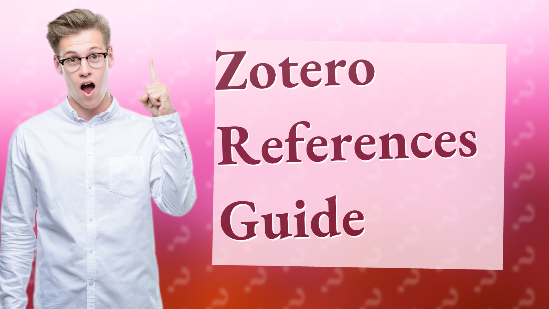 Zotero References Guide