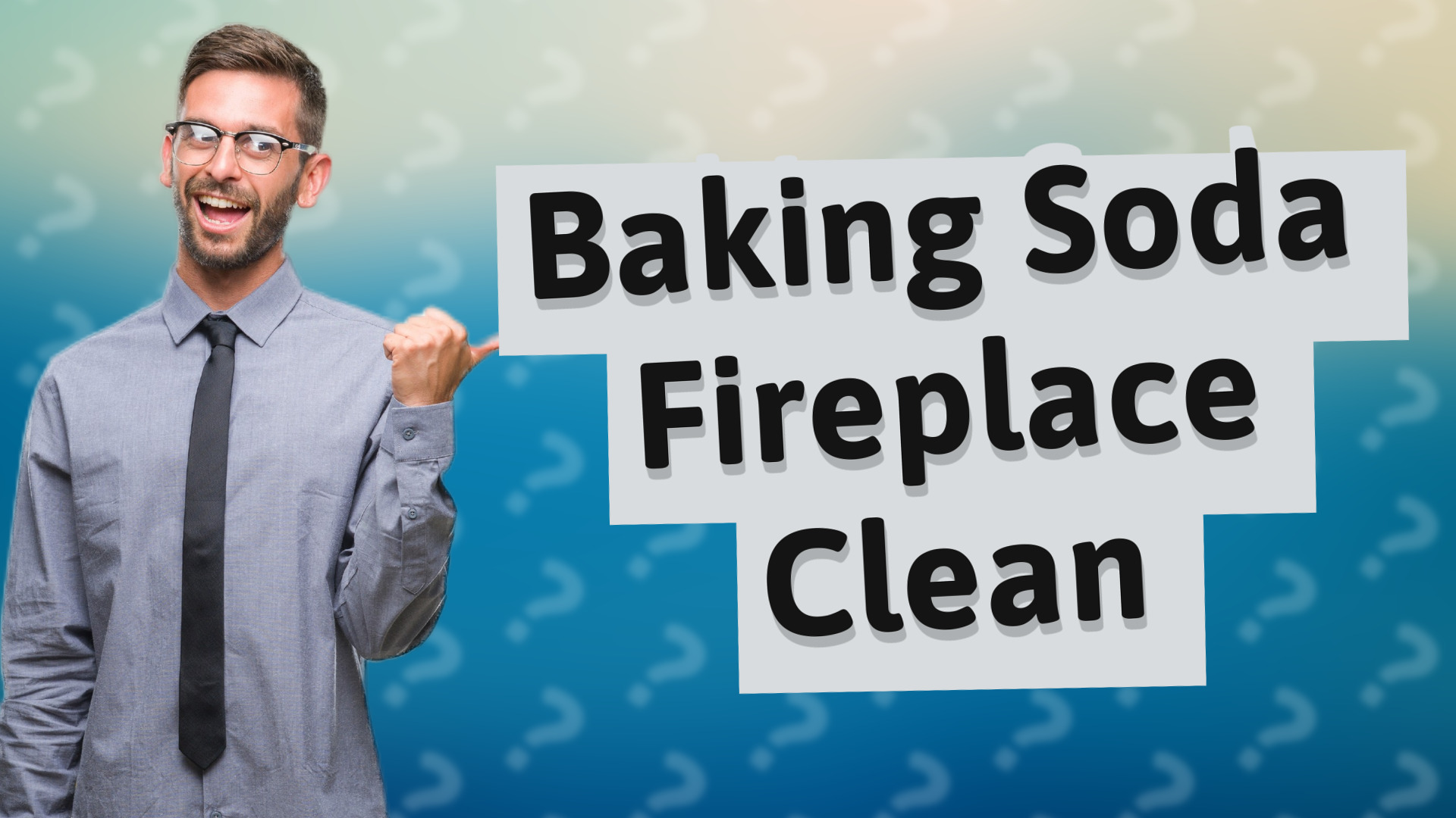 Baking Soda Fireplace Clean