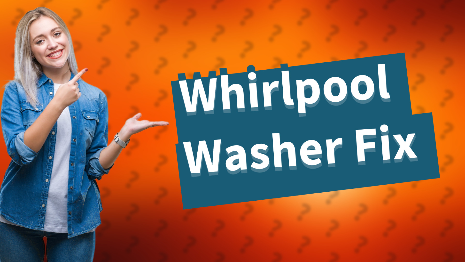 Whirlpool Washer Fix