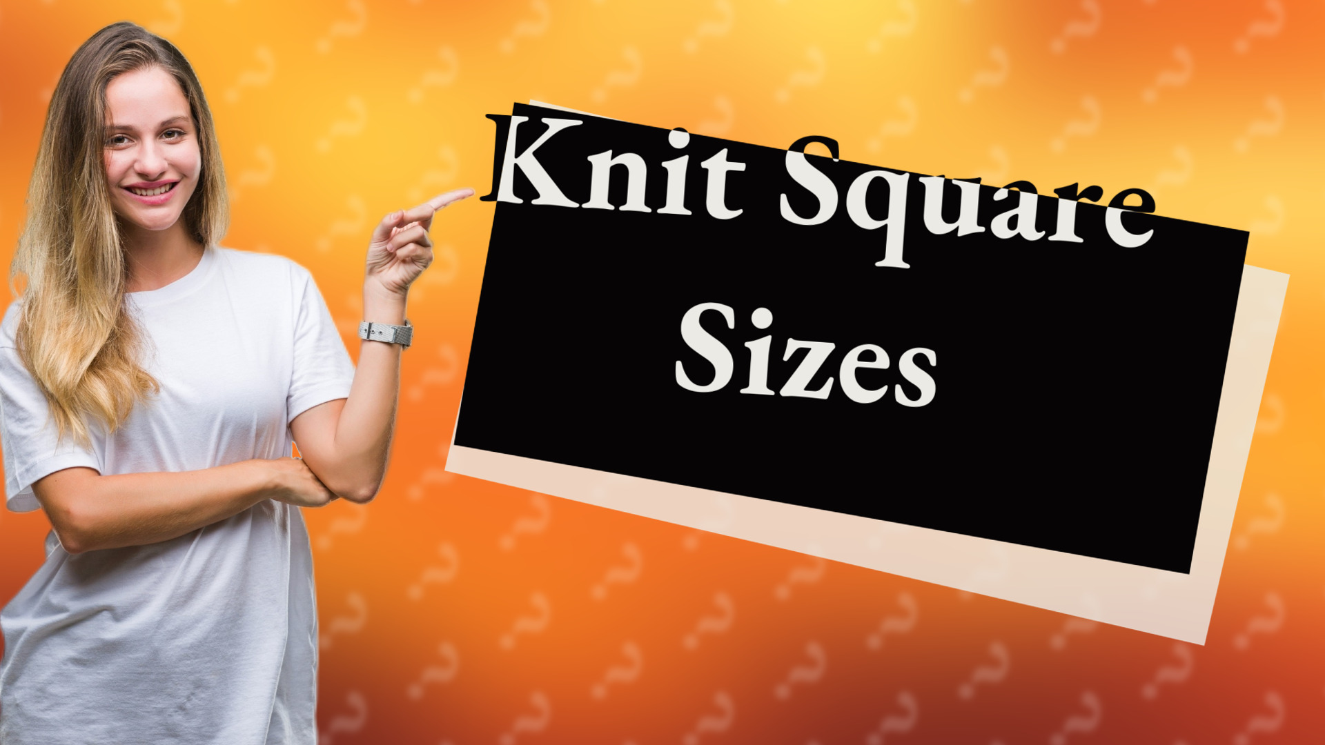 Knit Square Sizes