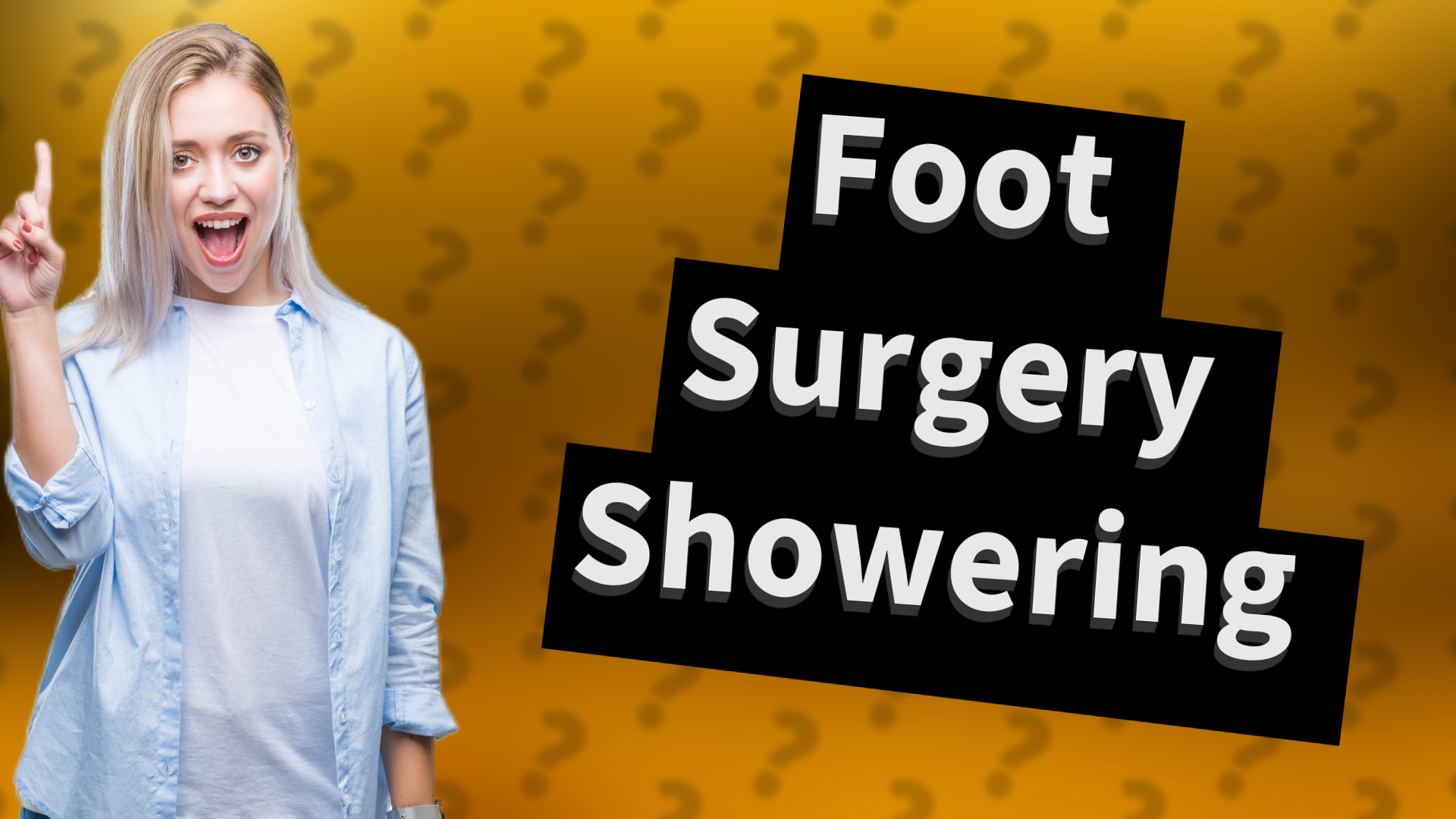 Foot Surgery Showering
