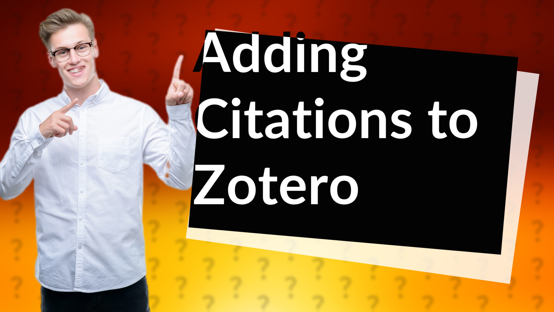 Adding Citations to Zotero