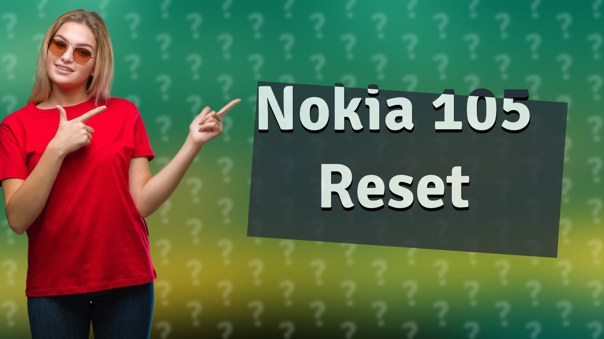 Nokia 105 Reset