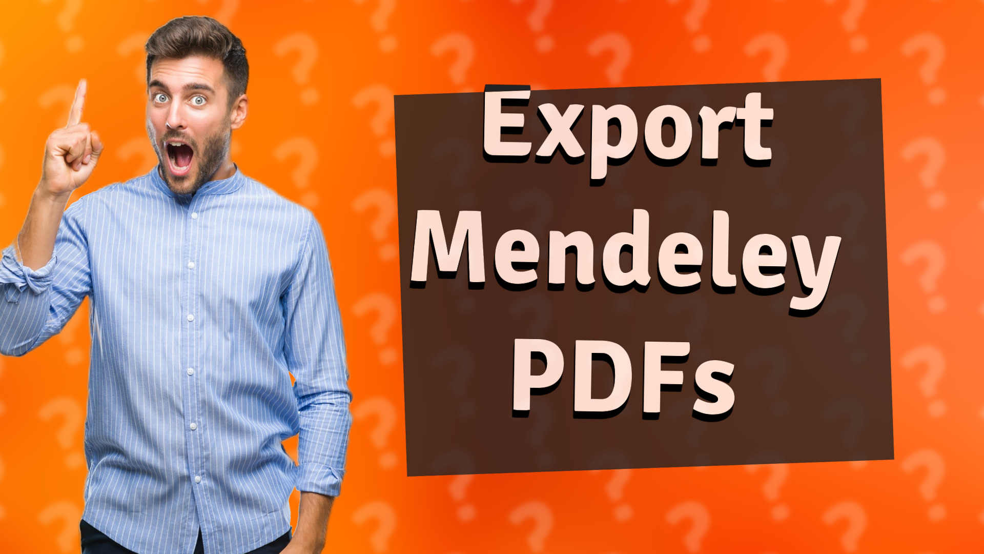 Export Mendeley PDFs