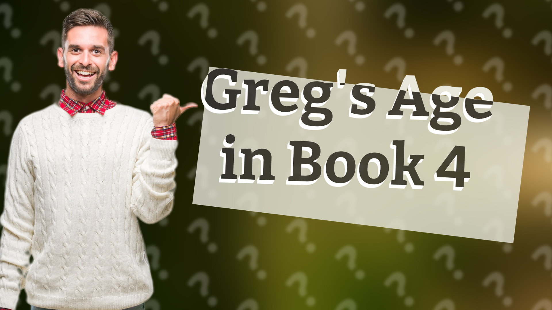 Greg's Age in Book 4