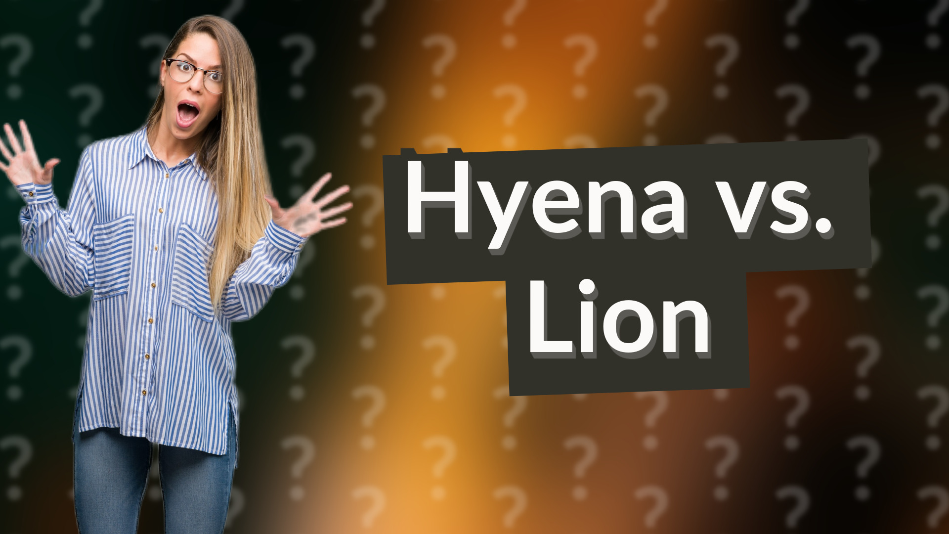 Hyena vs. Lion