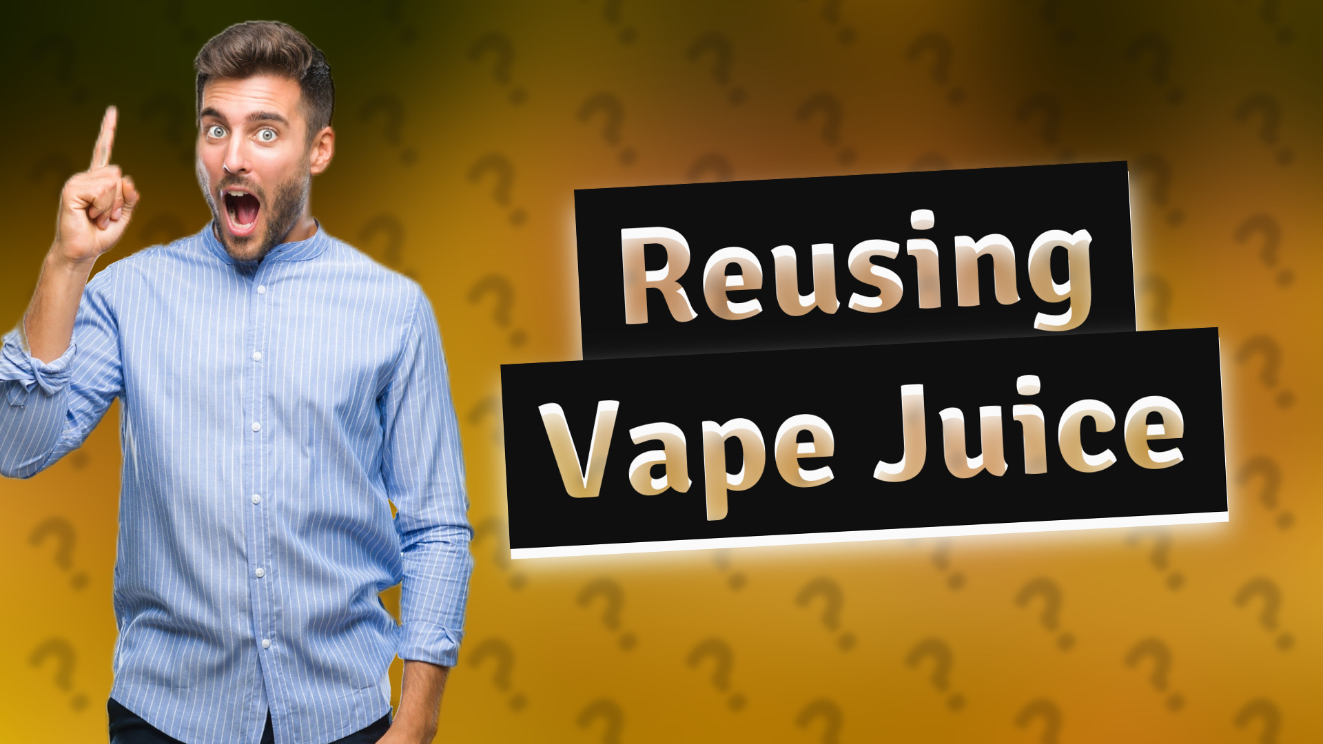 Reusing Vape Juice