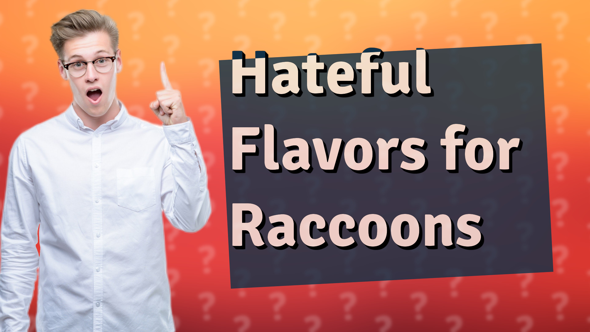 Hateful Flavors for Raccoons
