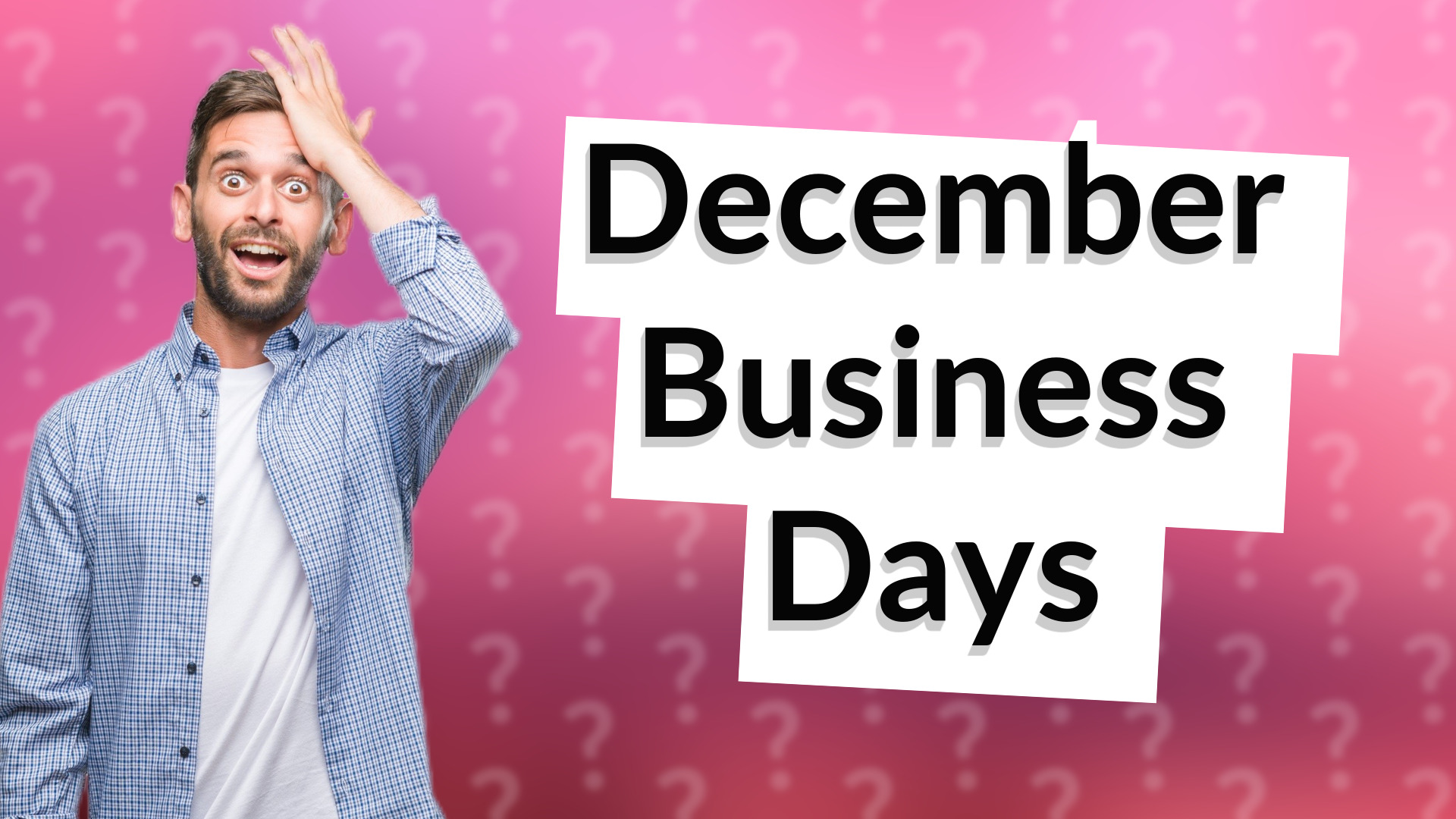December Business Days