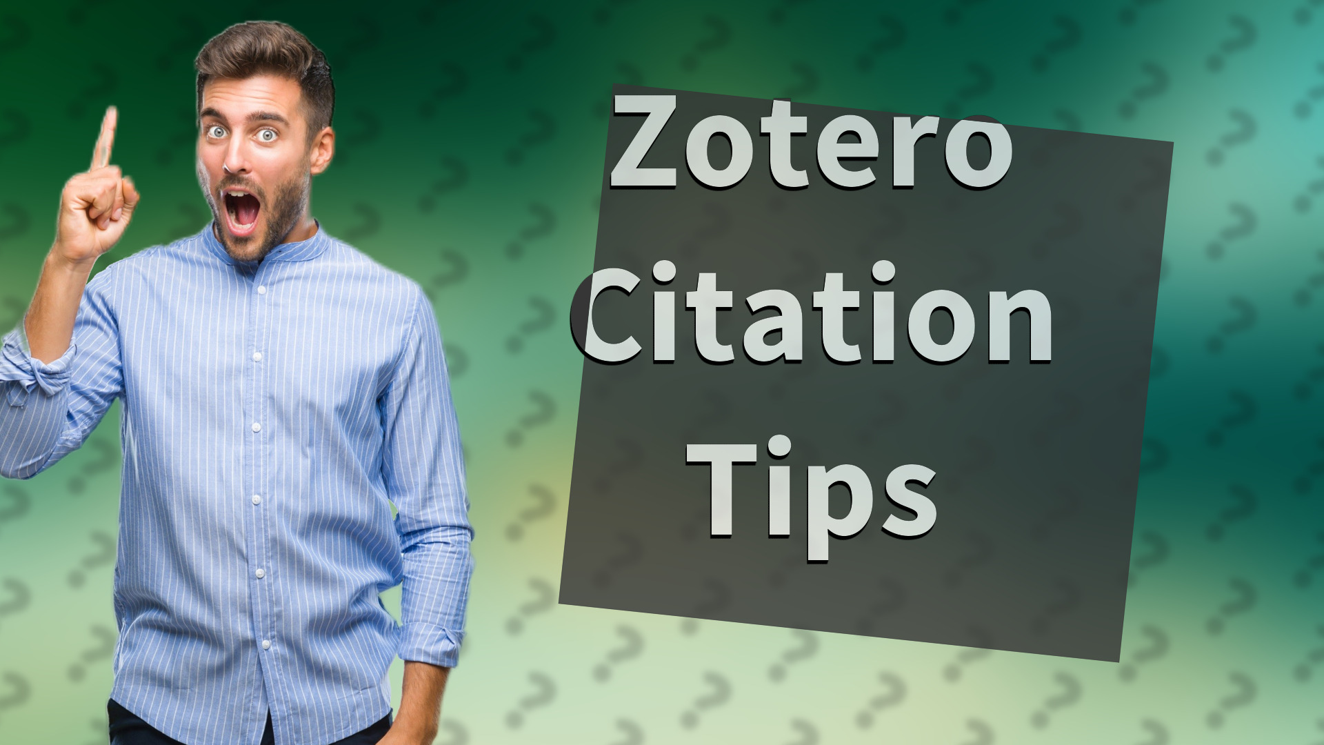 Zotero Citation Tips