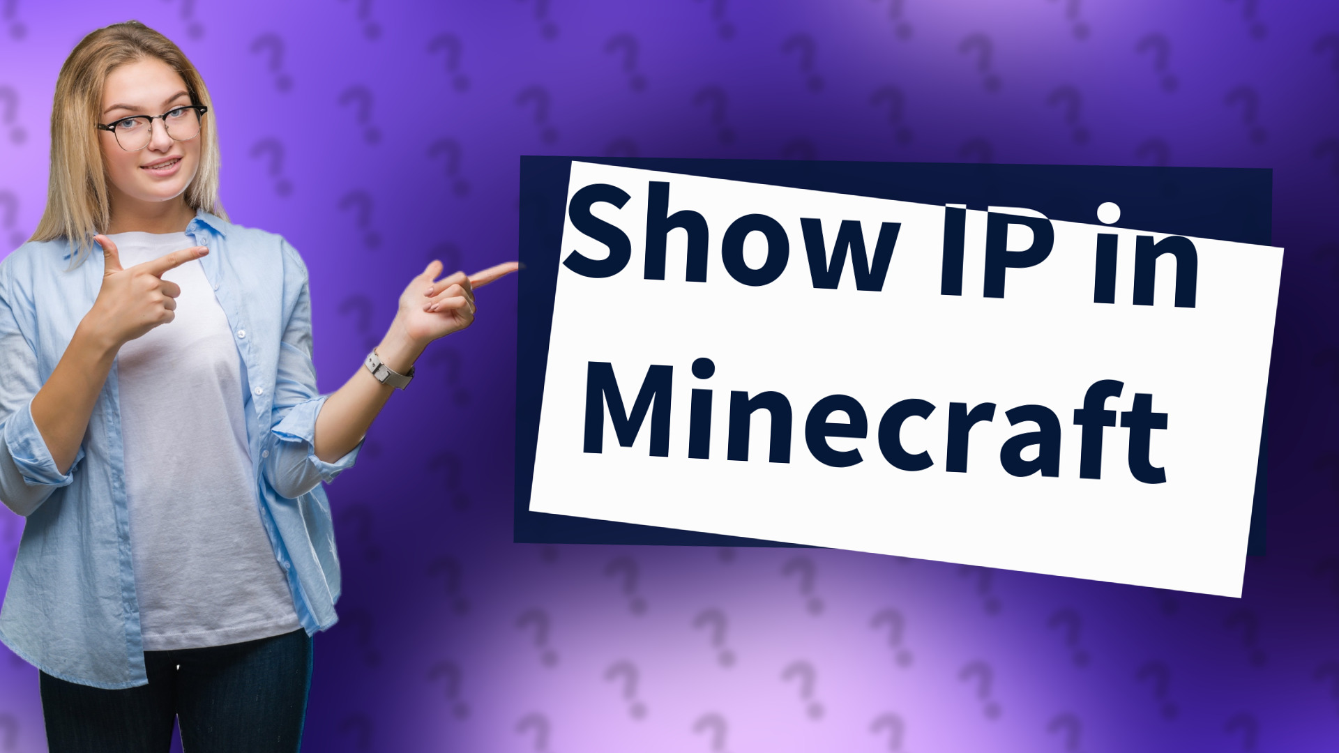 Show IP in Minecraft