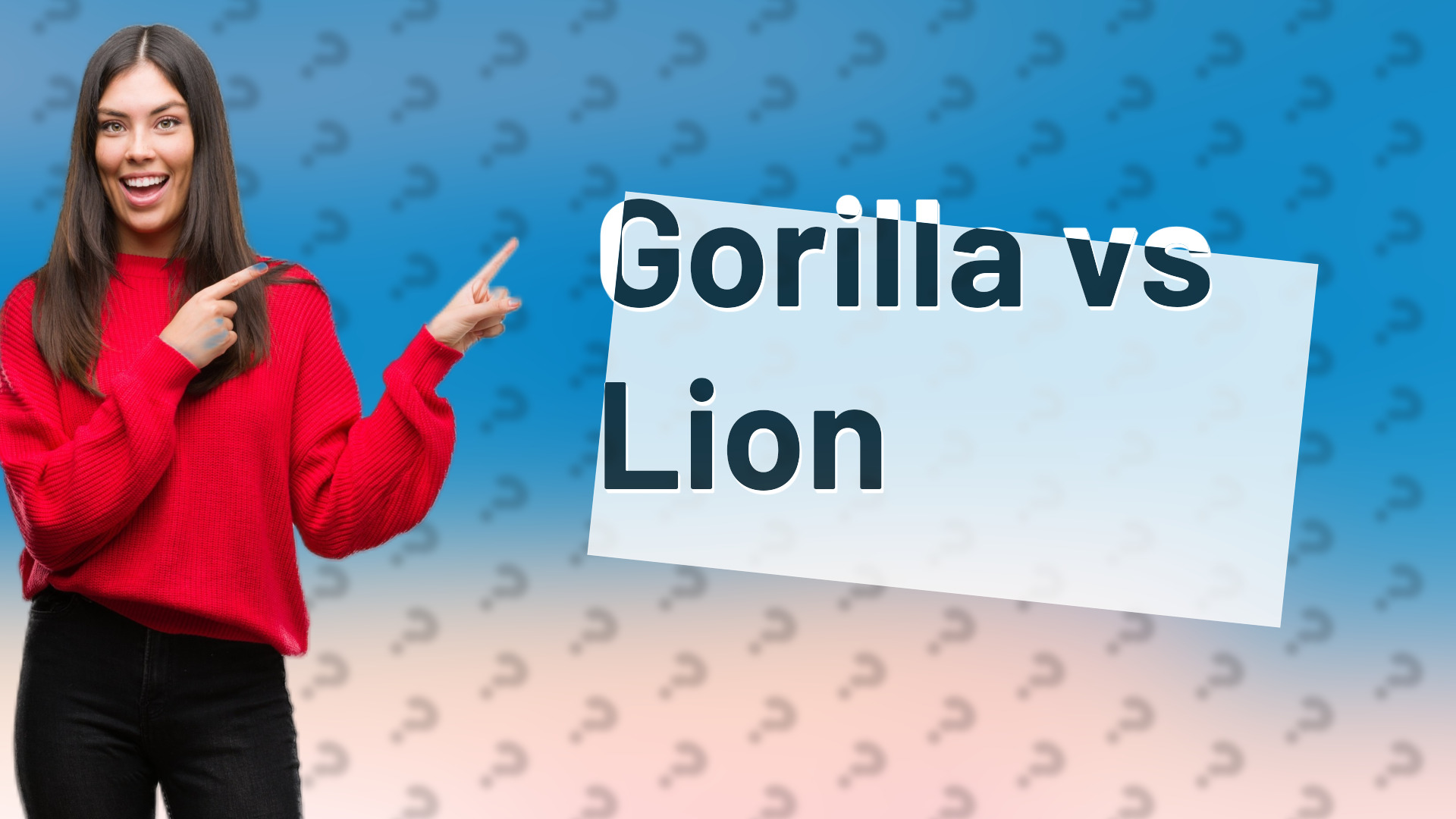 Gorilla vs Lion