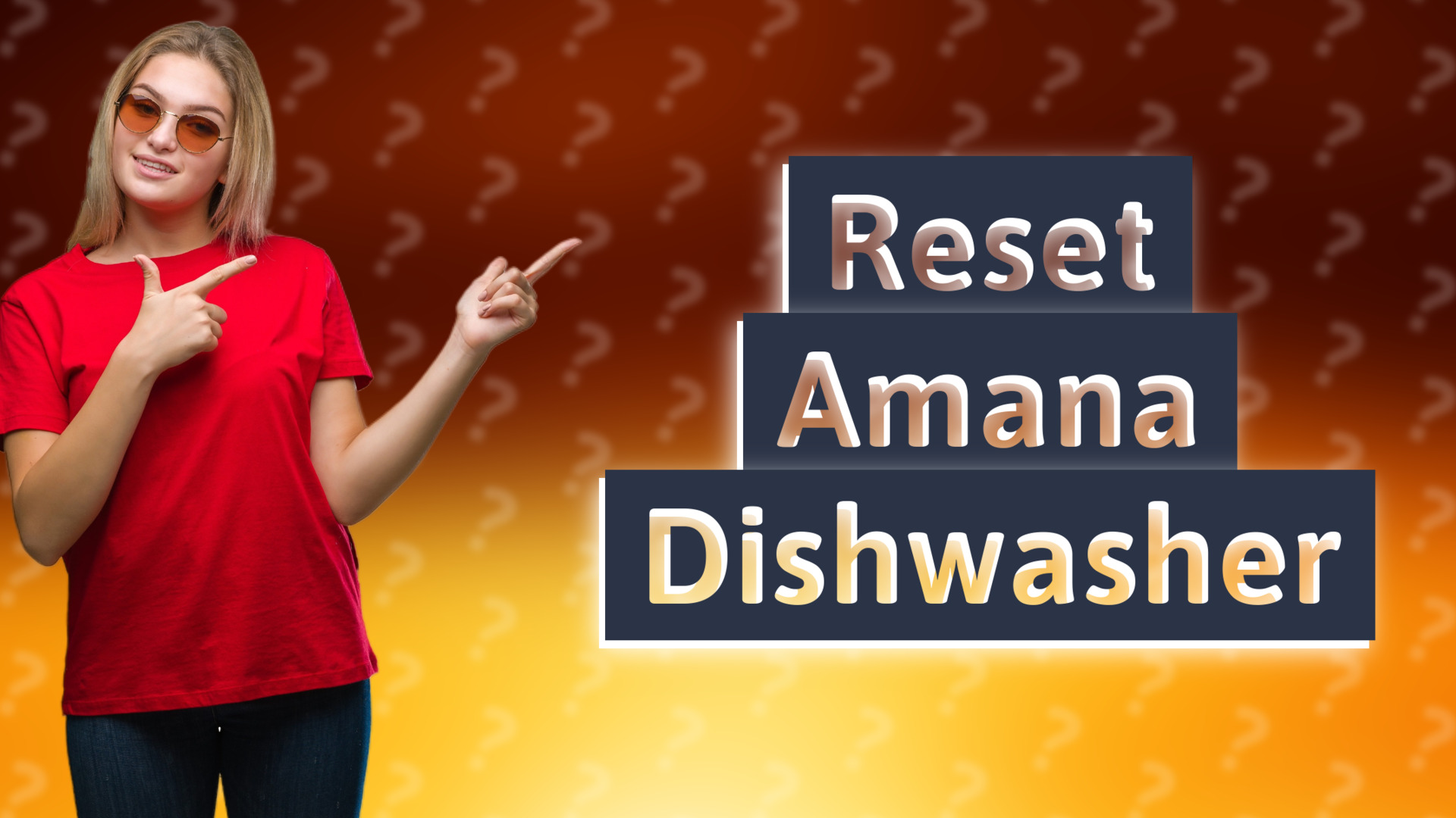 Reset Amana Dishwasher