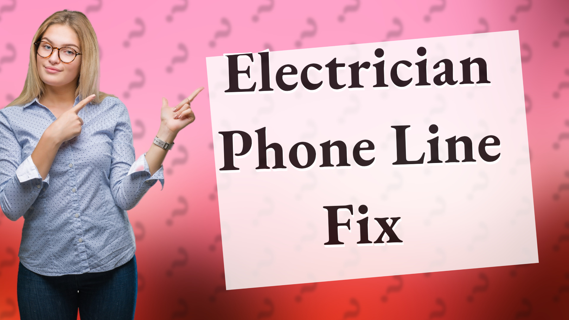 Electrician Phone Line Fix