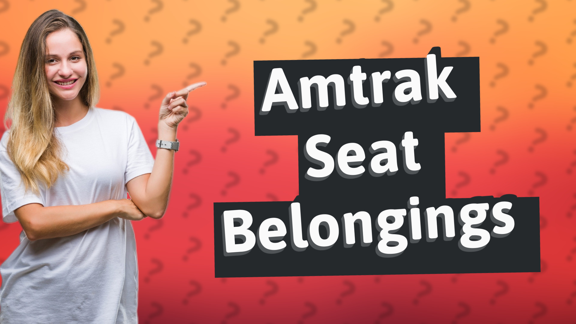 Amtrak Seat Belongings