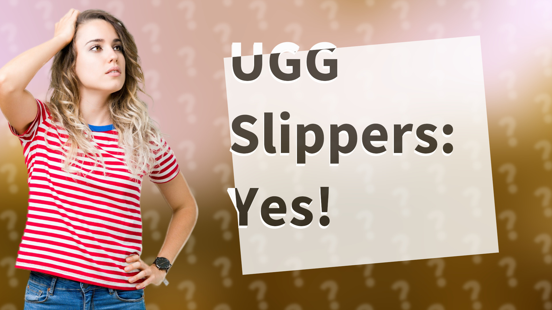 UGG Slippers: Yes!