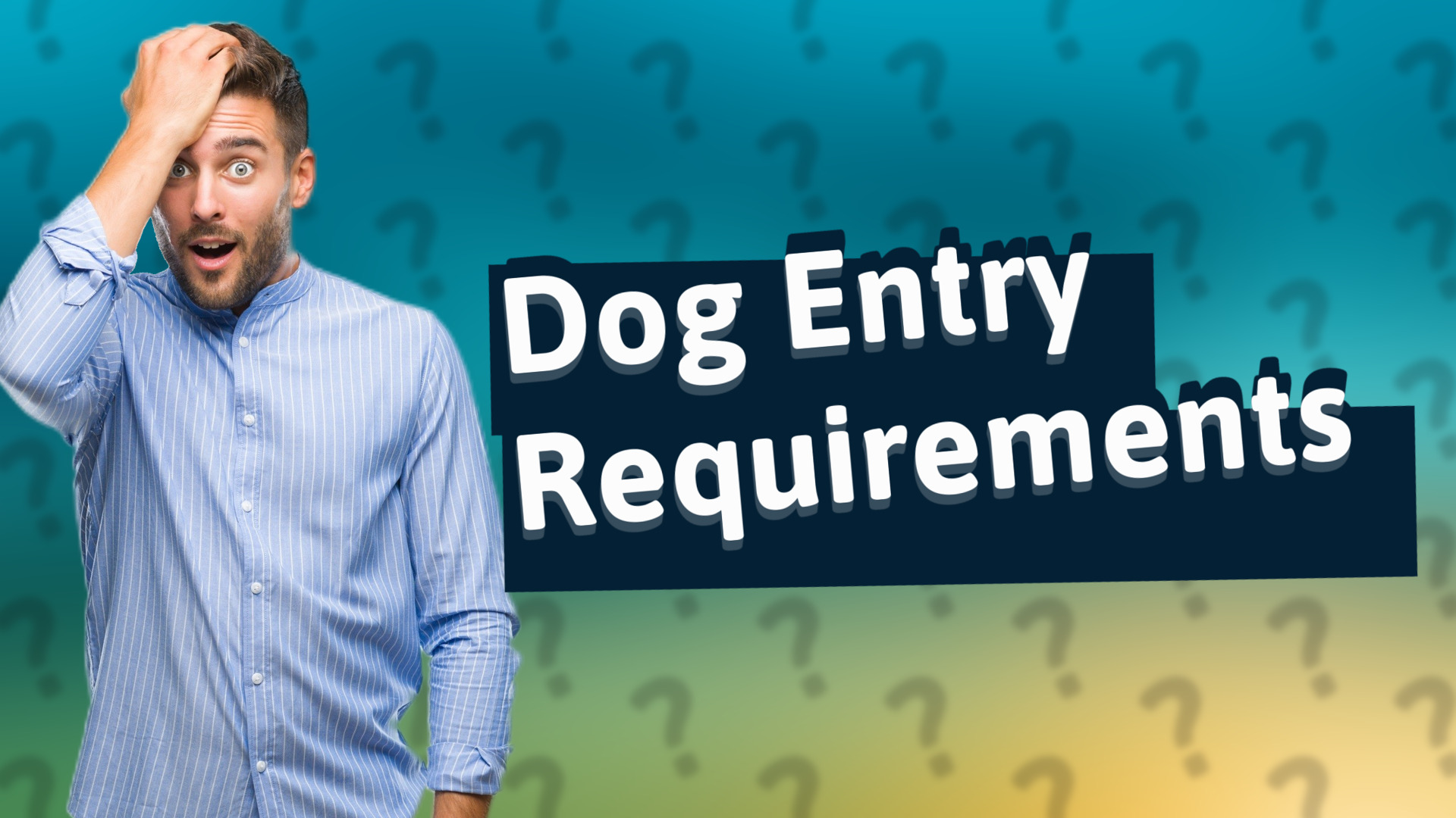 Dog Entry Requirements