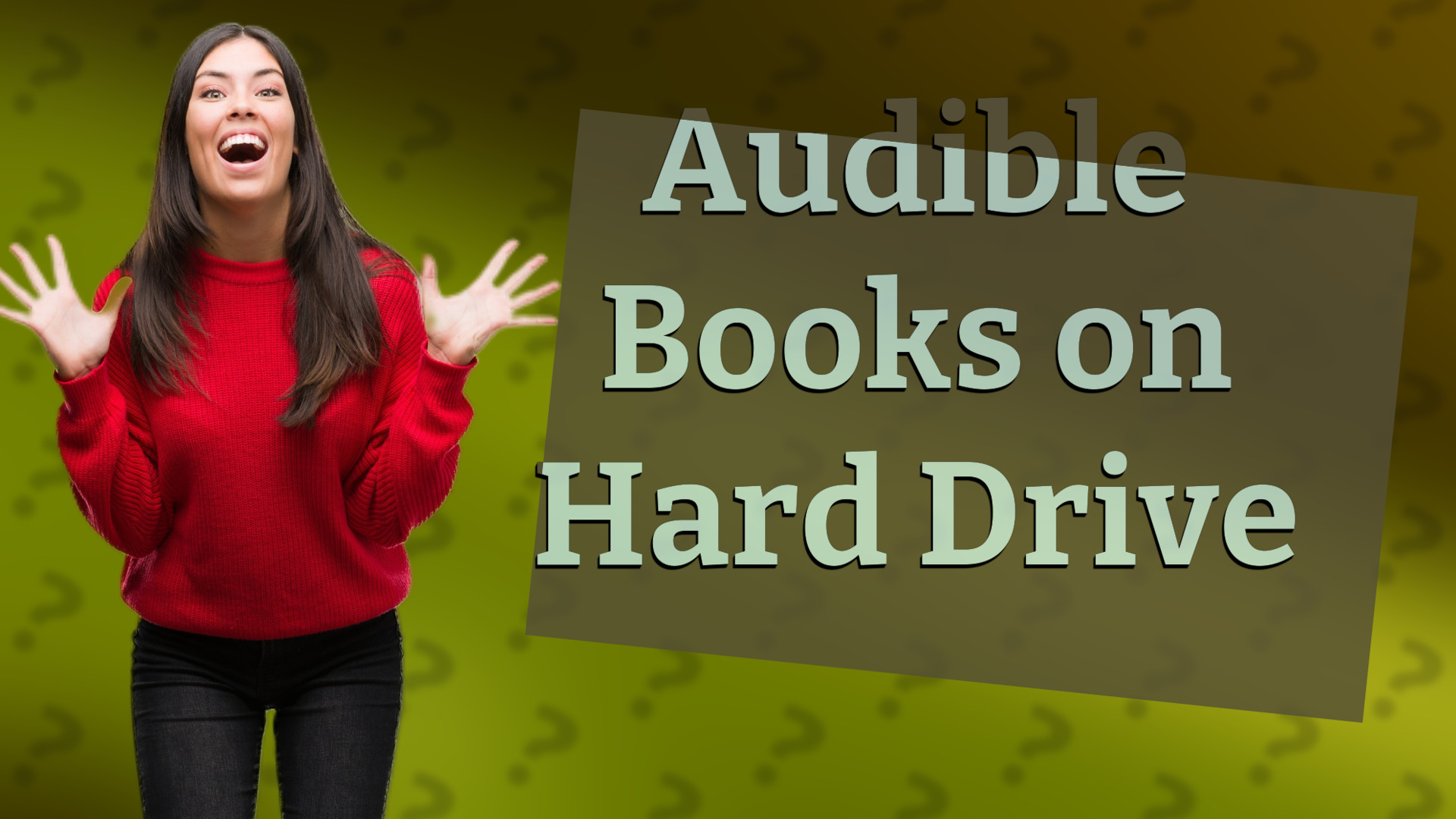 Audible Books on Hard Drive