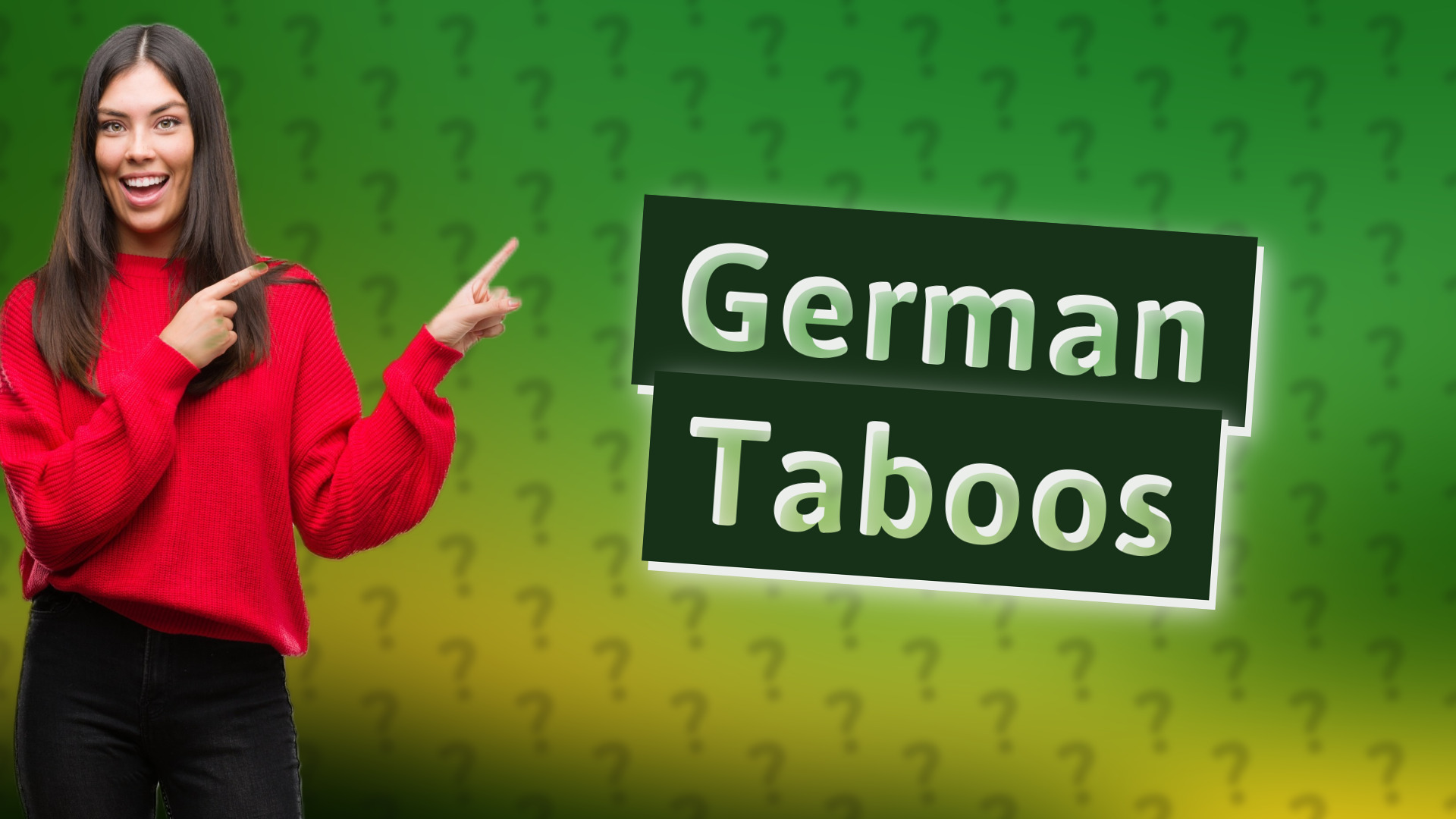 German Taboos