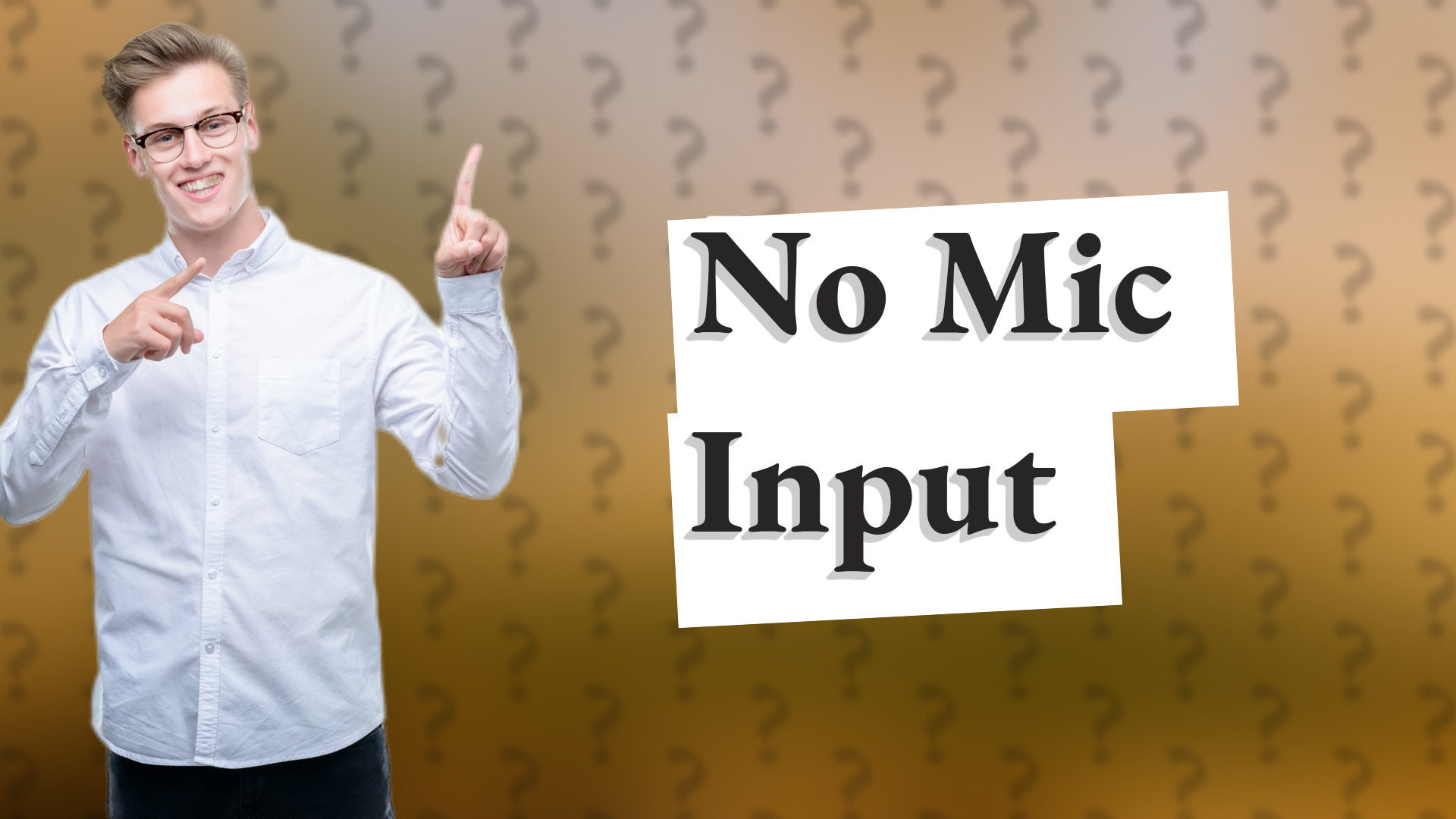 No Mic Input