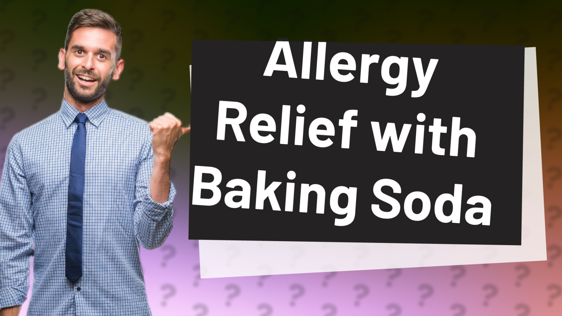 Allergy Relief with Baking Soda
