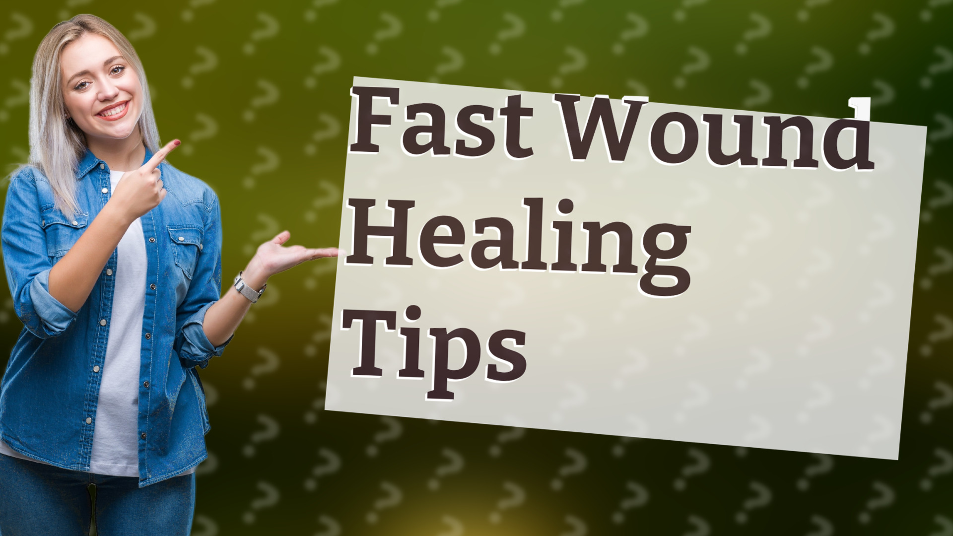 Fast Wound Healing Tips
