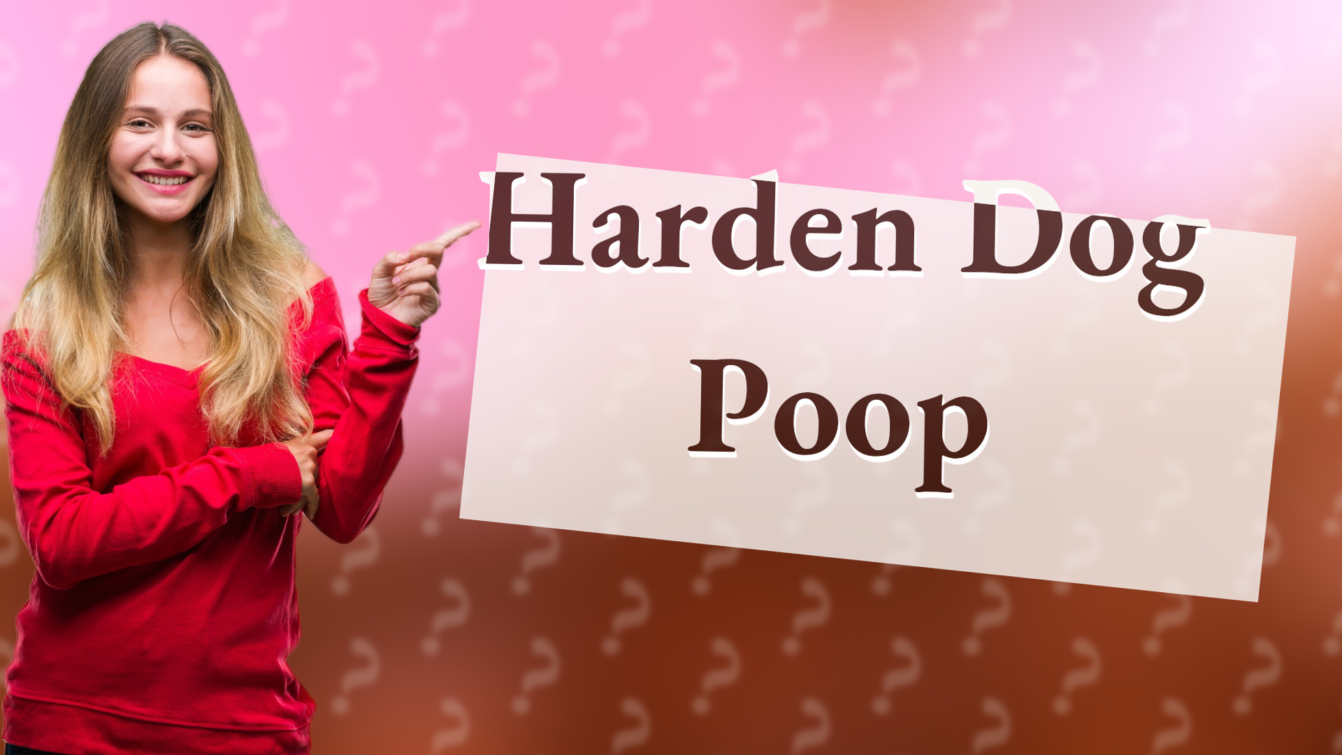 Harden Dog Poop