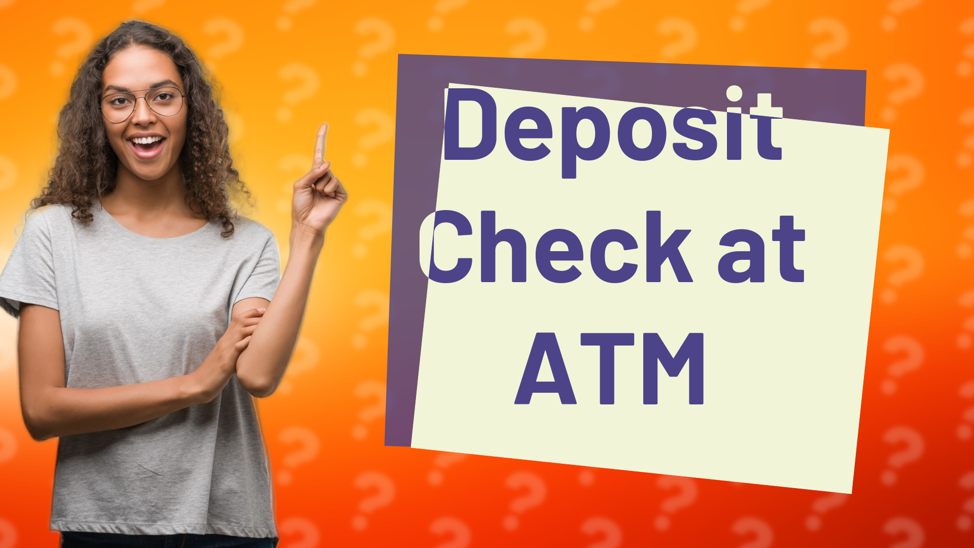 Deposit Check at ATM