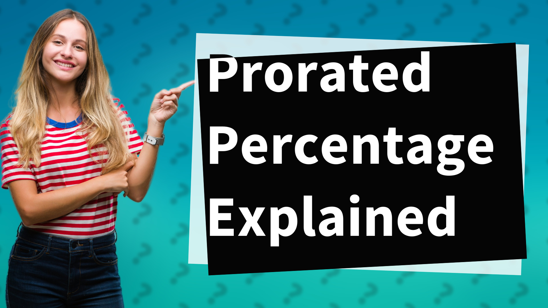 Prorated Percentage Explained