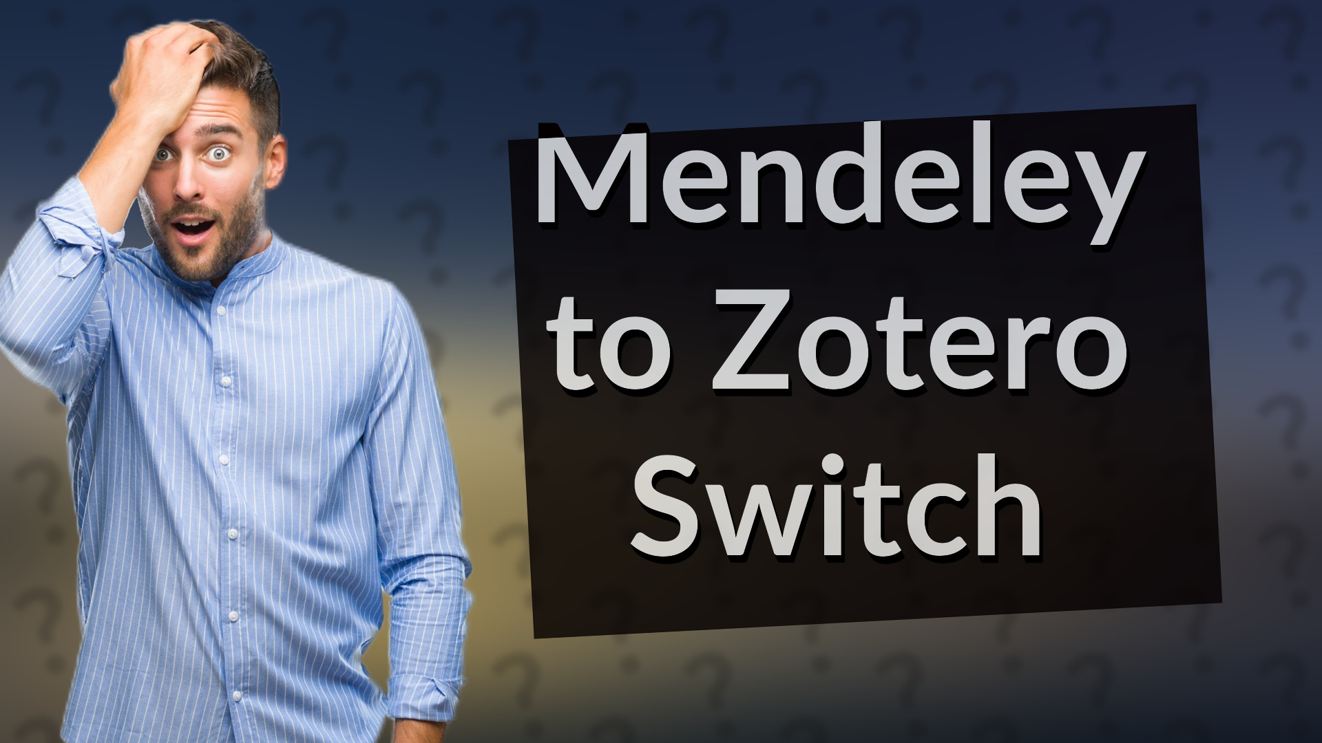 Mendeley to Zotero Switch