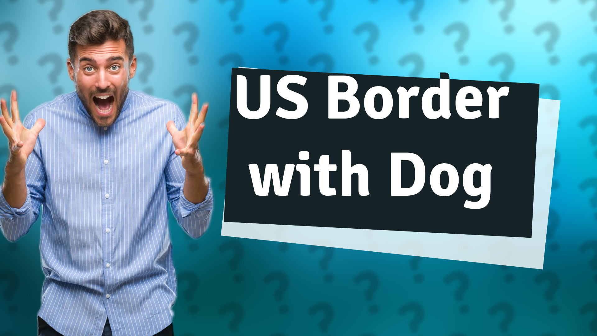 US Border with Dog