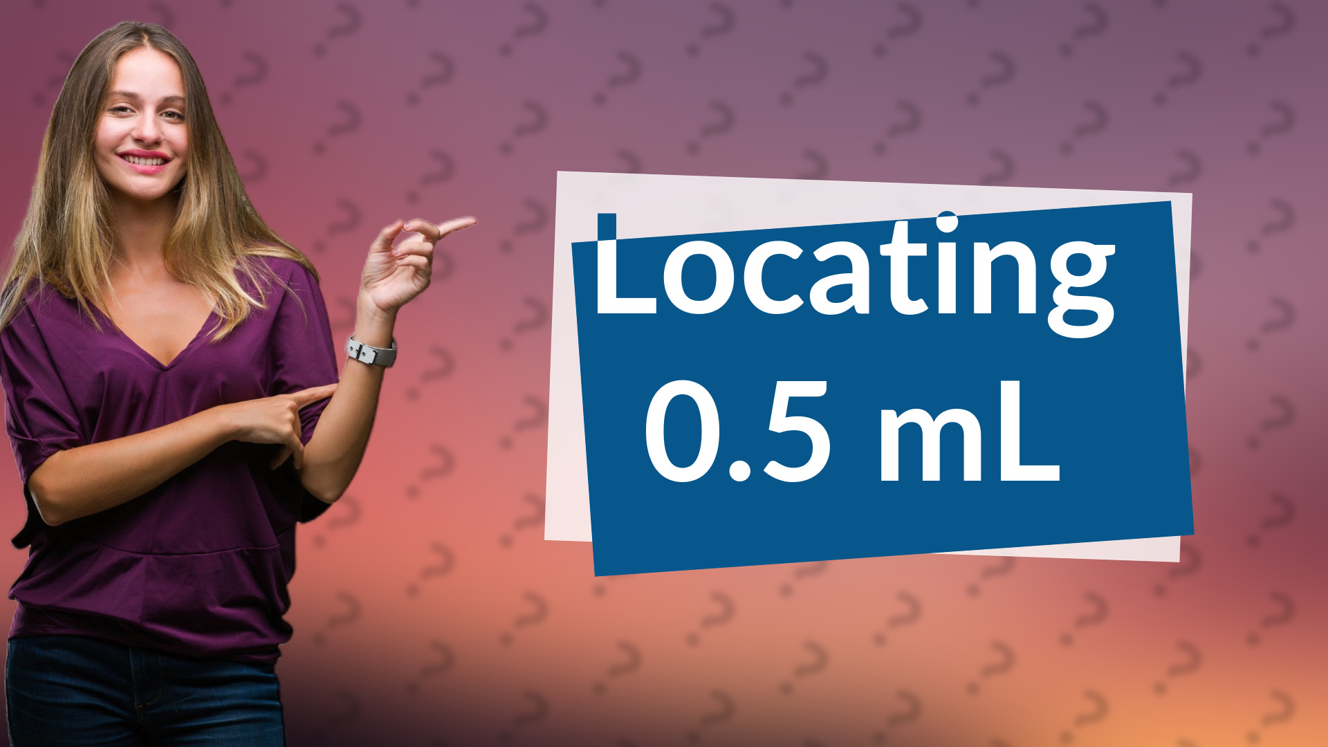 Locating 0.5 mL