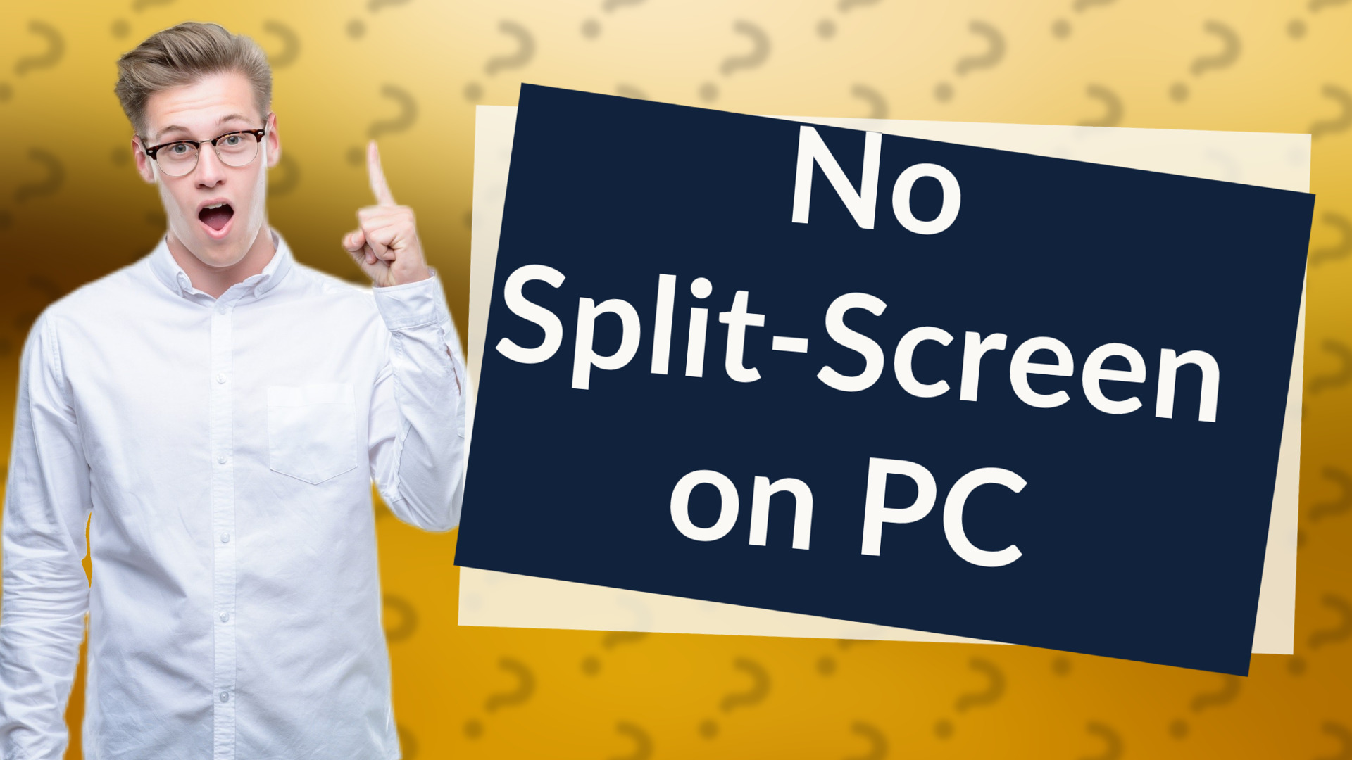No Split-Screen on PC