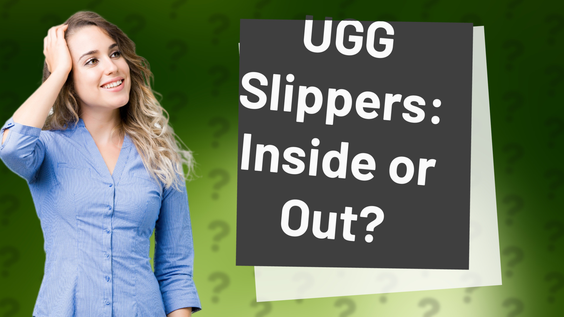 UGG Slippers: Inside or Out?