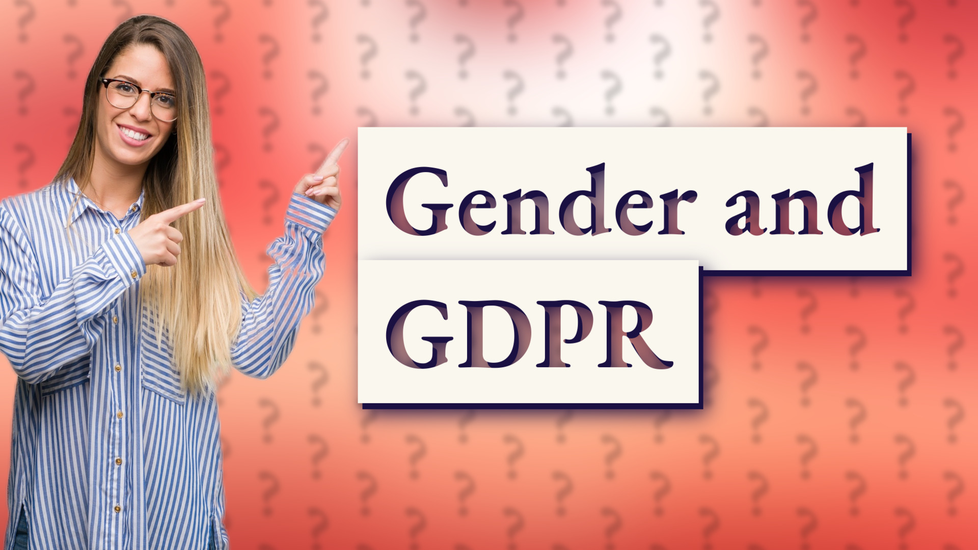 Gender and GDPR