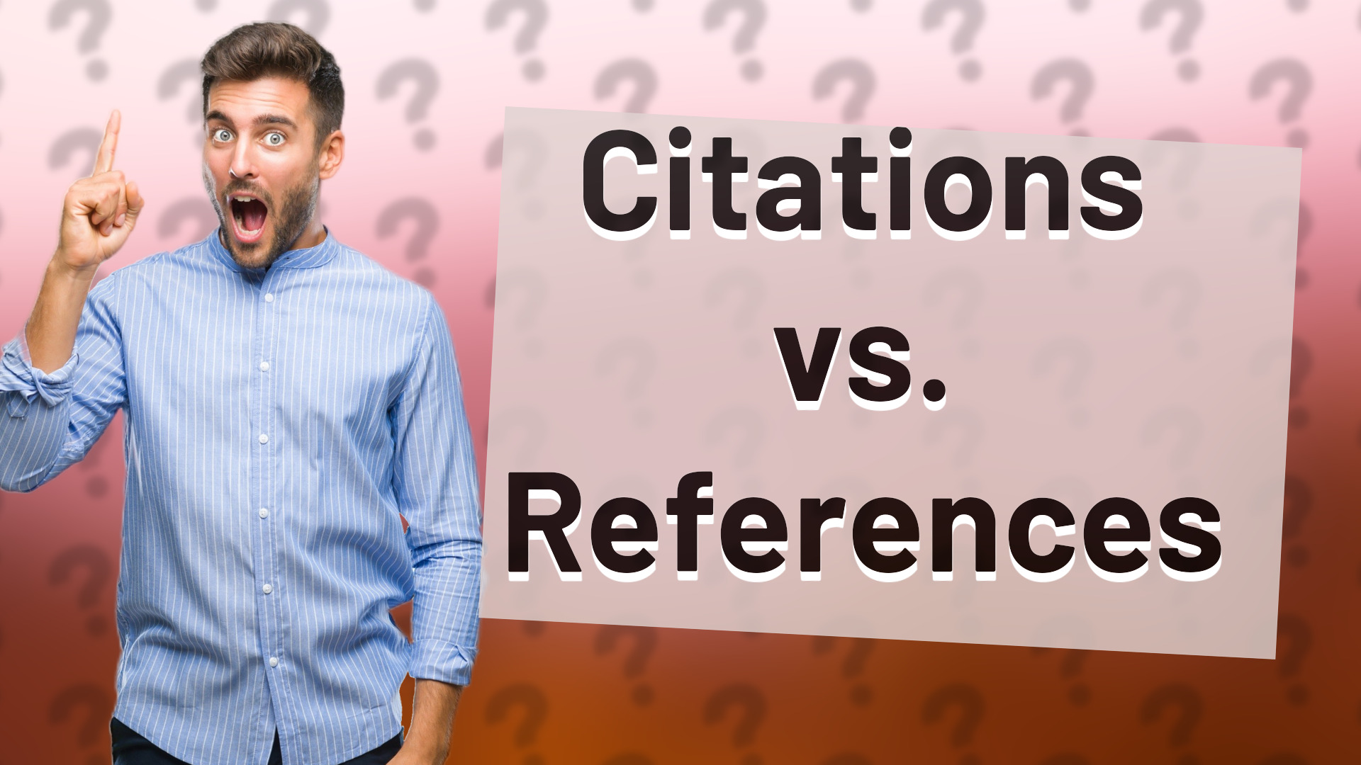 Citations vs. References