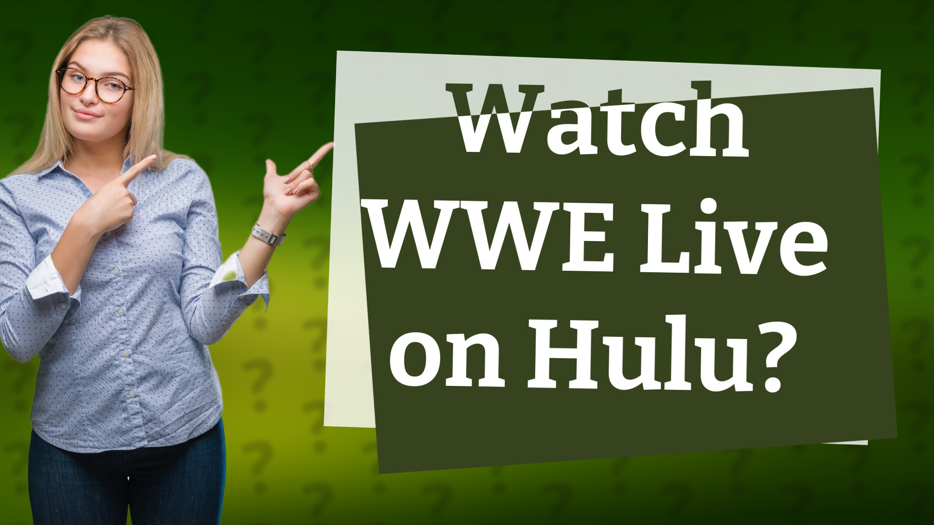 Watch WWE Live on Hulu?