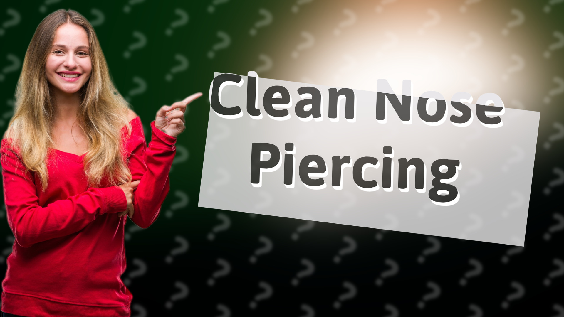 Clean Nose Piercing