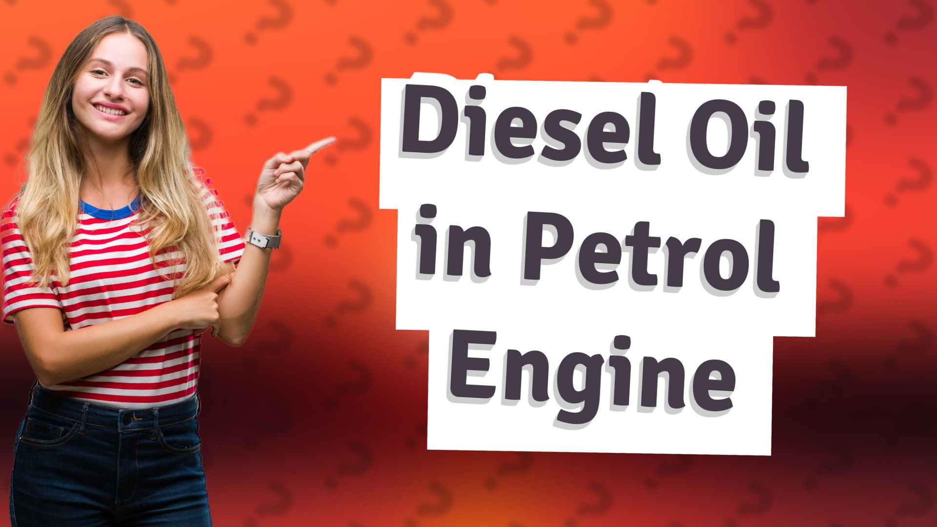 Diesel Oil in Petrol Engine